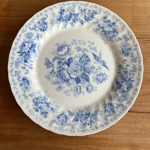 Vintage Churchill "Oriental Garden” Light Blue Dinner Plate